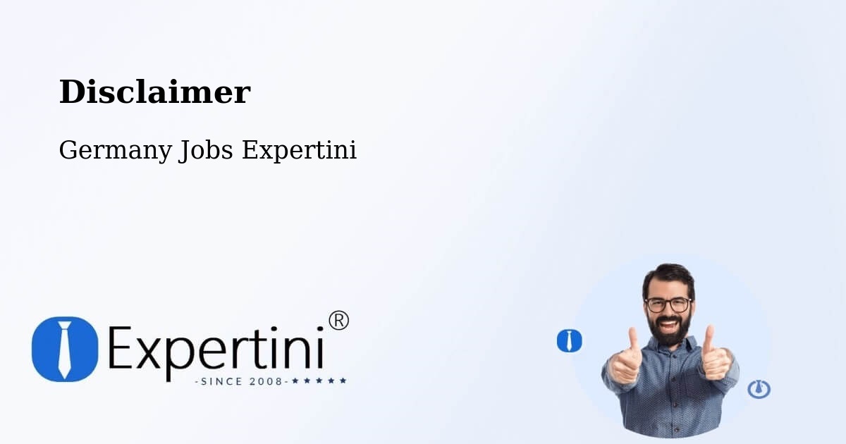 Disclaimer – Hannover - Germany Jobs Expertini
